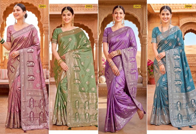 saroj sarees Saroj Priya Satin Saroski Vol 2 Satin Silk Saree