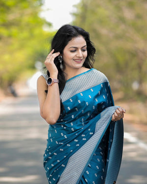 Amrah Wholesale Satani 40113 Banarasi Soft Silk Saree