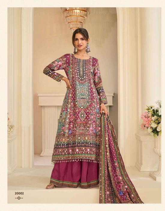 Sayuri Ehsaas Crepe Silk Embroidered Ready To Wear Salwar Suit Set