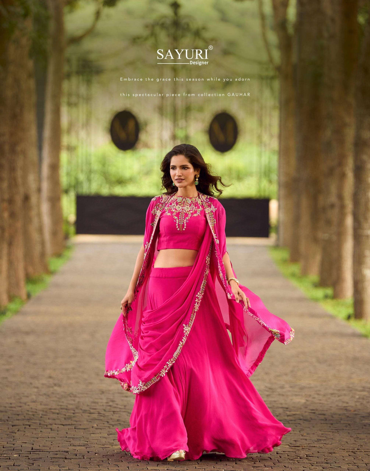 SAYURI GAUHAR Georgette Embroidery Premium Lehenga