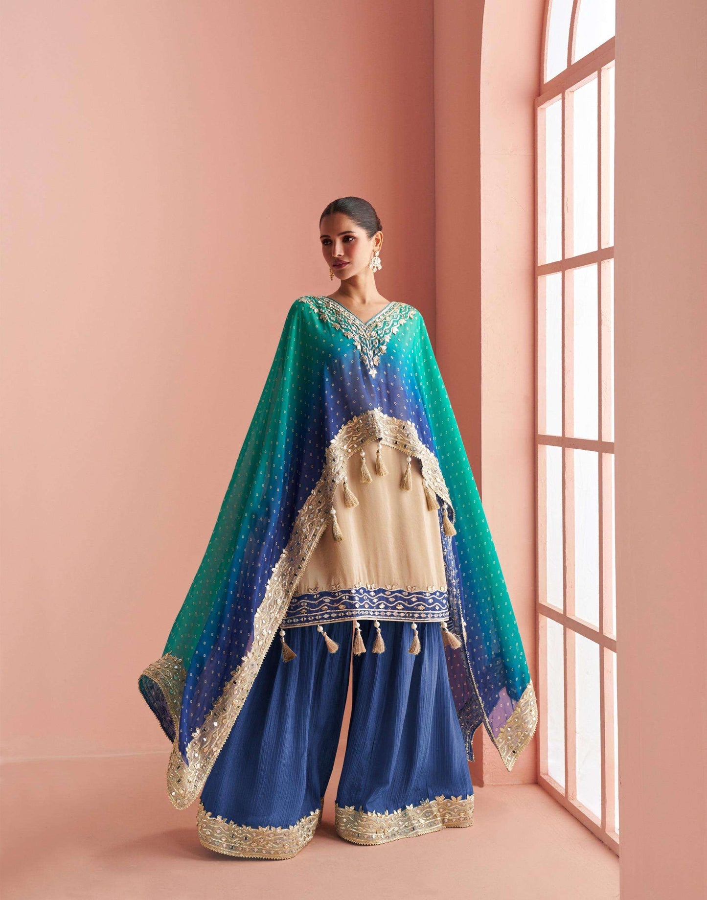 SAYURI KAVERI Simmer Silk Embroidered Stitched Dresses