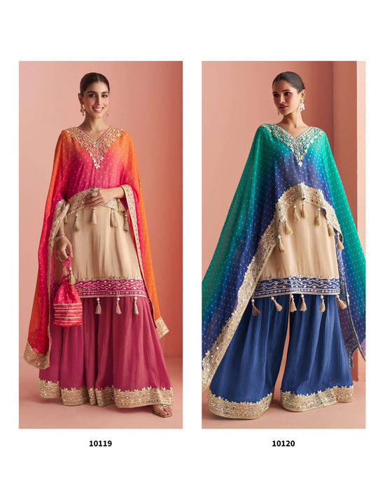 SAYURI KAVERI Simmer Silk Embroidered Stitched Dresses