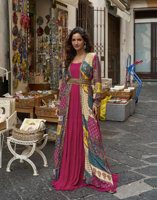 SAYURI PAKHI Crepe Silk Stitched Dresses