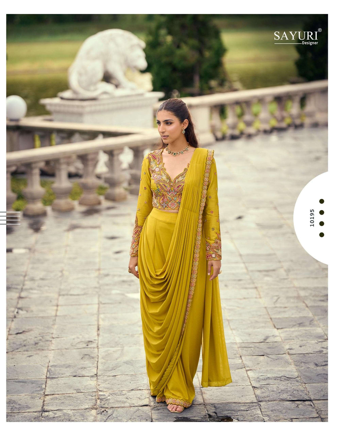 Sayuri Pankudi Viscose Jacquard Silk Palazzo Suit