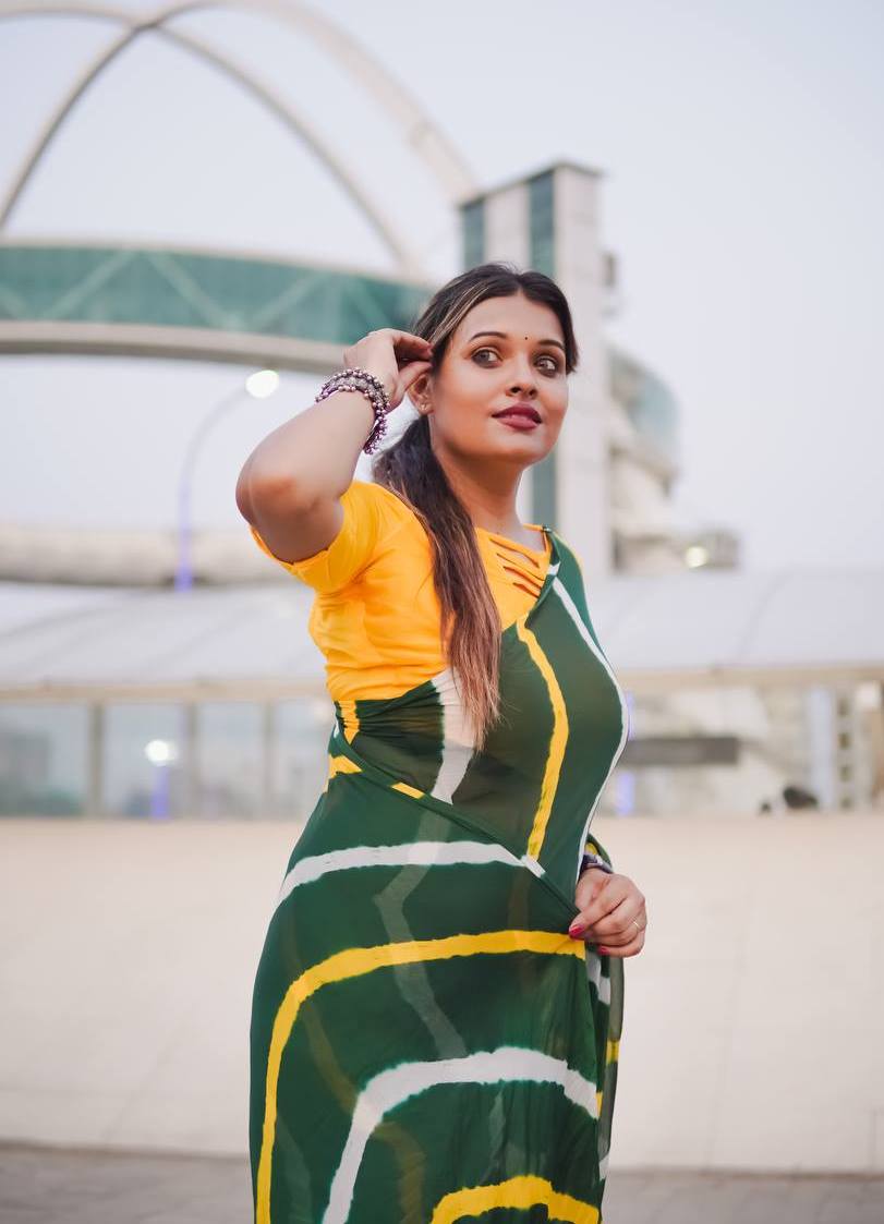 Sb Leheriya Chinon Saree - Amrah Wholesale
