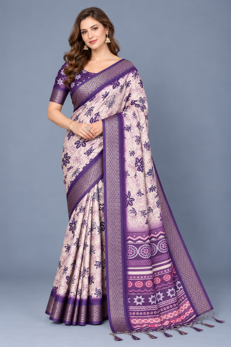 Schc Akshita A Cotton Silk Kalamkari Printed Saree