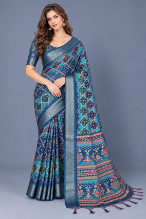 Amrah Wholesale Schc Bandhej Cotton Silk Bandhani Printed Saree