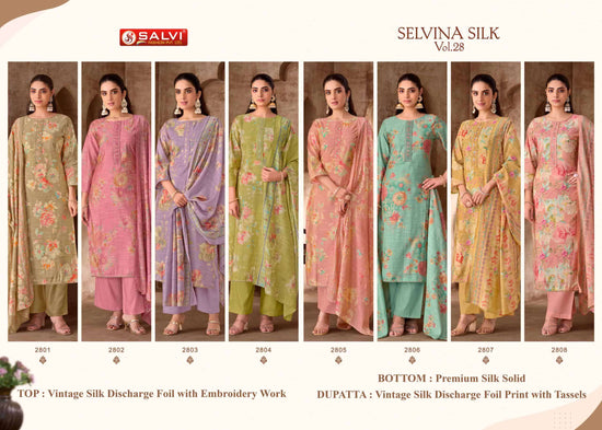 Selvina Silk Vol 28 Silk Salwar Suit Set - Amrah Wholesale
