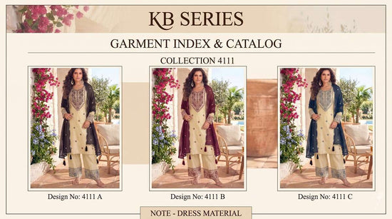 Senhora KB-4111 Cotton Heavy Embroidery Dress Material
