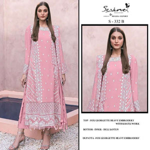 SERENE S-332 Faux Georgette Embroidered Pakistani Suit