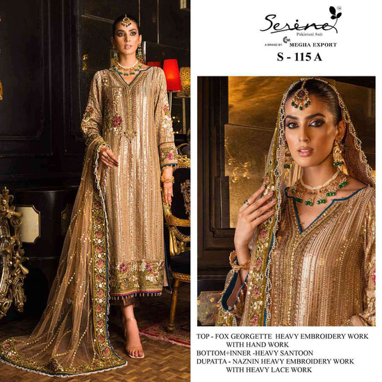 SERINE S-115 Faux Georgette Pakistani Suit
