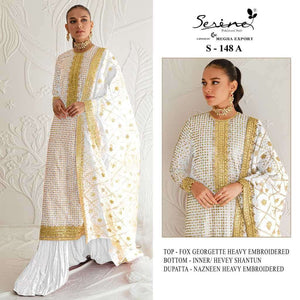 SERINE S-148 Faux Georgette Pakistani Suit - Amrah Wholesale
