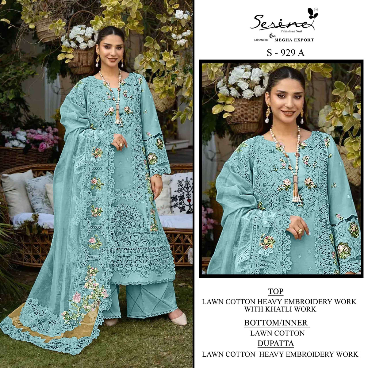Serine S - 929 Pakistani Suit Wholesale Catalogue - Amrah Wholesale