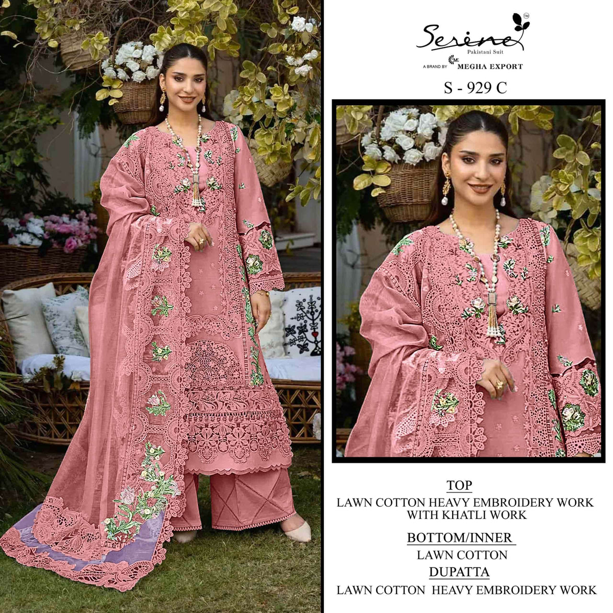 Serine S - 929 Pakistani Suit Wholesale Catalogue - Amrah Wholesale
