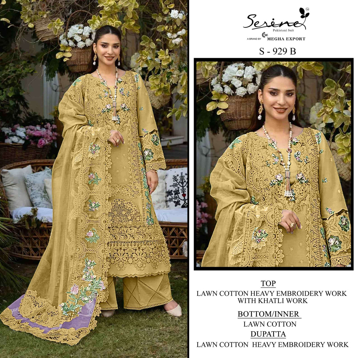 Serine S - 929 Pakistani Suit Wholesale Catalogue - Amrah Wholesale