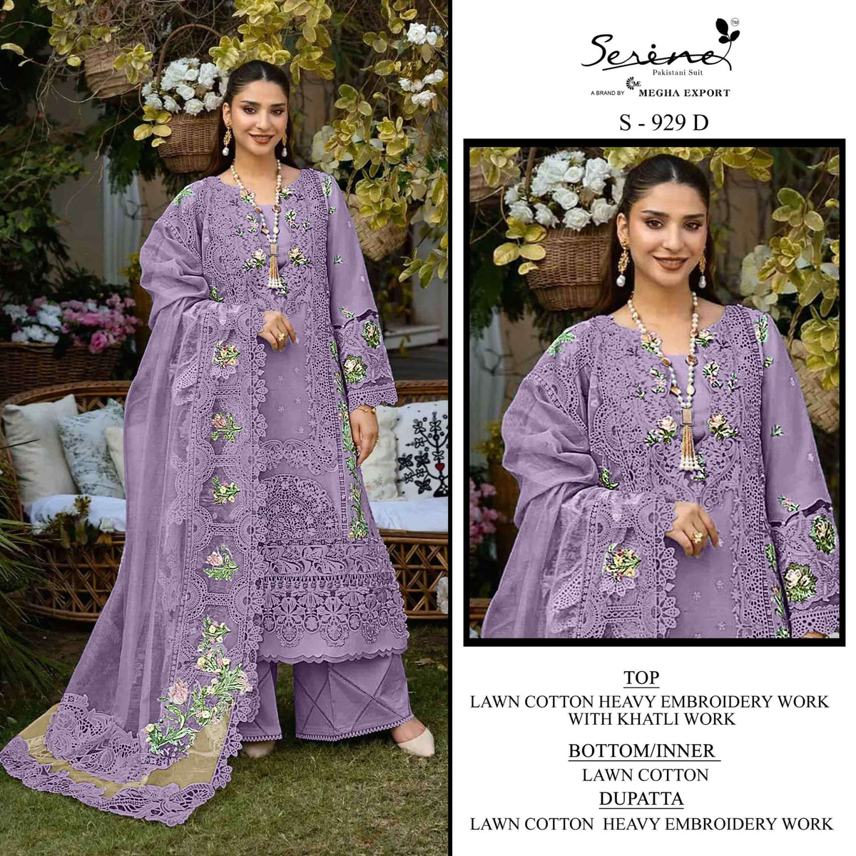 Serine S - 929 Pakistani Suit Wholesale Catalogue - Amrah Wholesale