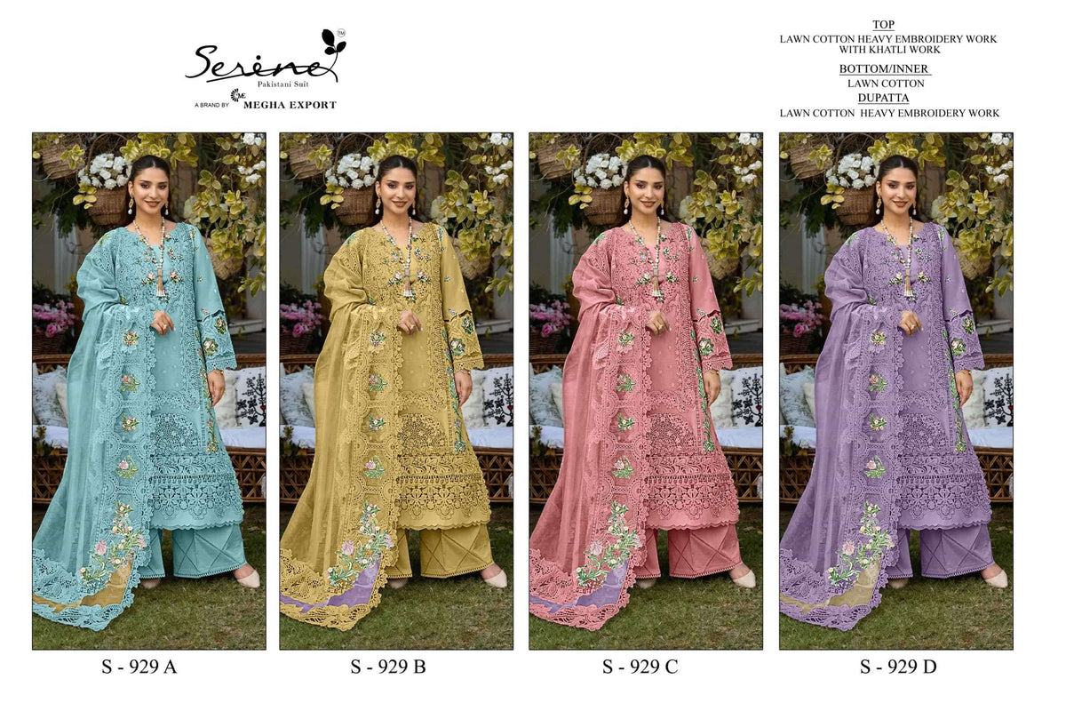 Serine S - 929 Pakistani Suit Wholesale Catalogue - Amrah Wholesale