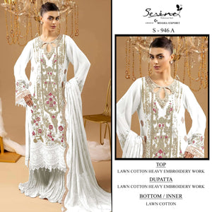 Serine S - 946 Cambric Cotton Pakistani Suit - Amrah Wholesale