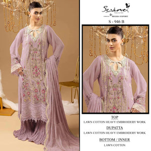 Serine S-946 Cambric Cotton Pakistani Suit