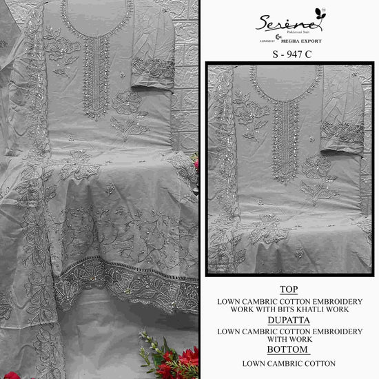 Serine S - 947 Abcd Pakistani Cotton Suit - Amrah Wholesale