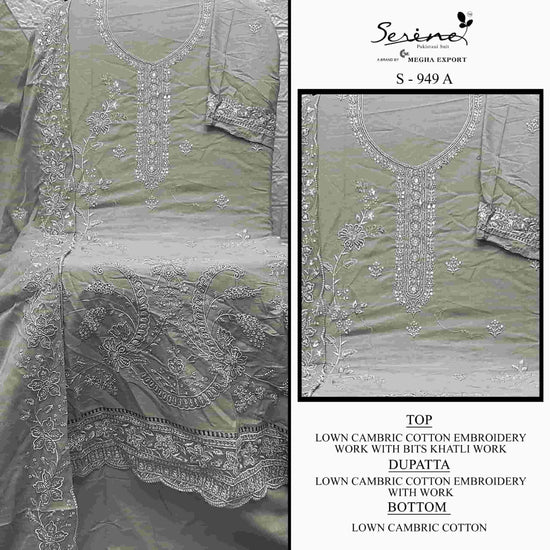 Serine S - 949 Abcd Pakistani Cotton Suit - Amrah Wholesale