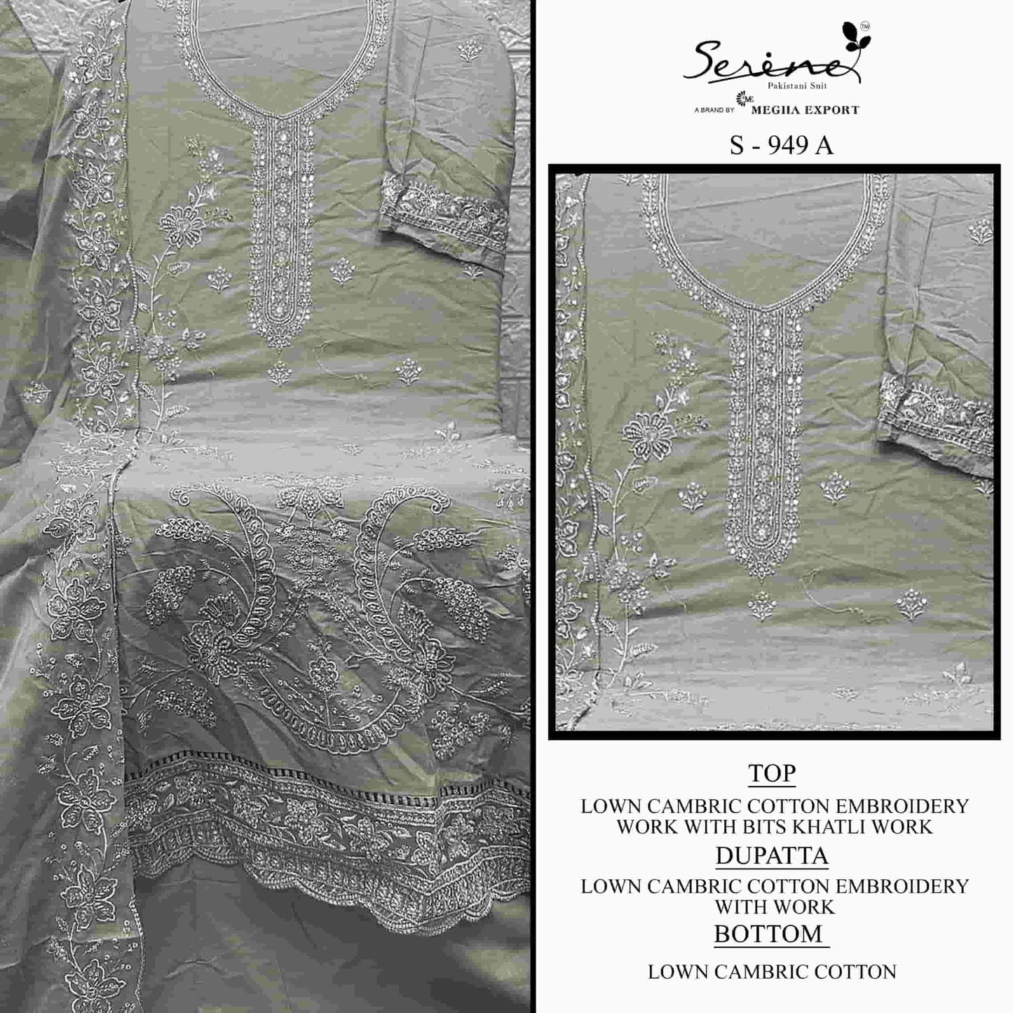 Serine S-949 Abcd Pakistani Cotton Suit
