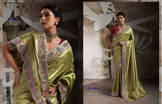SETHNIC LIFESTYLE MOORA DESIRE 12401–12405 Banarasi Jacquard Silk Saree - Amrah Wholesale