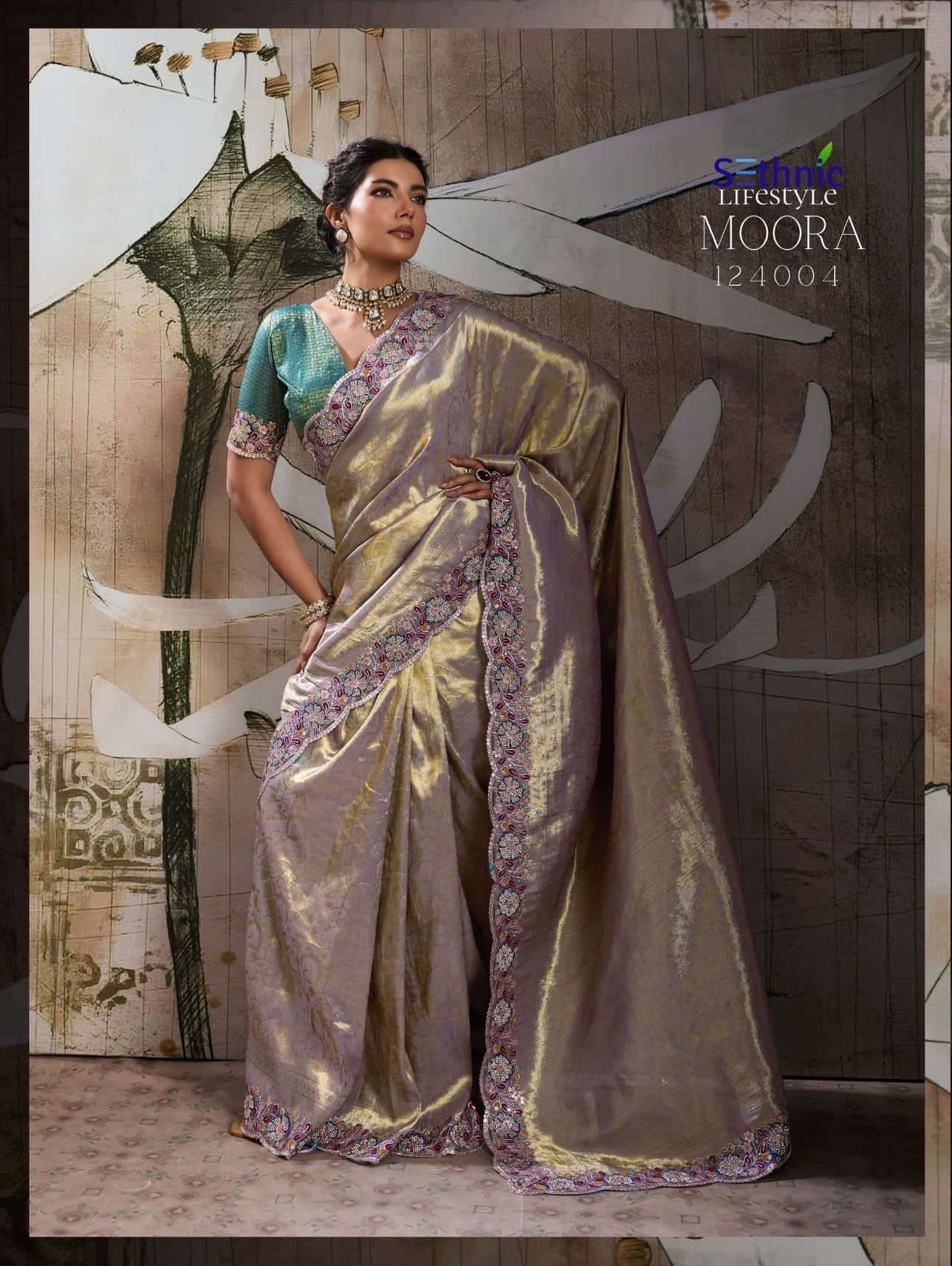 SETHNIC LIFESTYLE MOORA DESIRE 12401–12405 Banarasi Jacquard Silk Saree