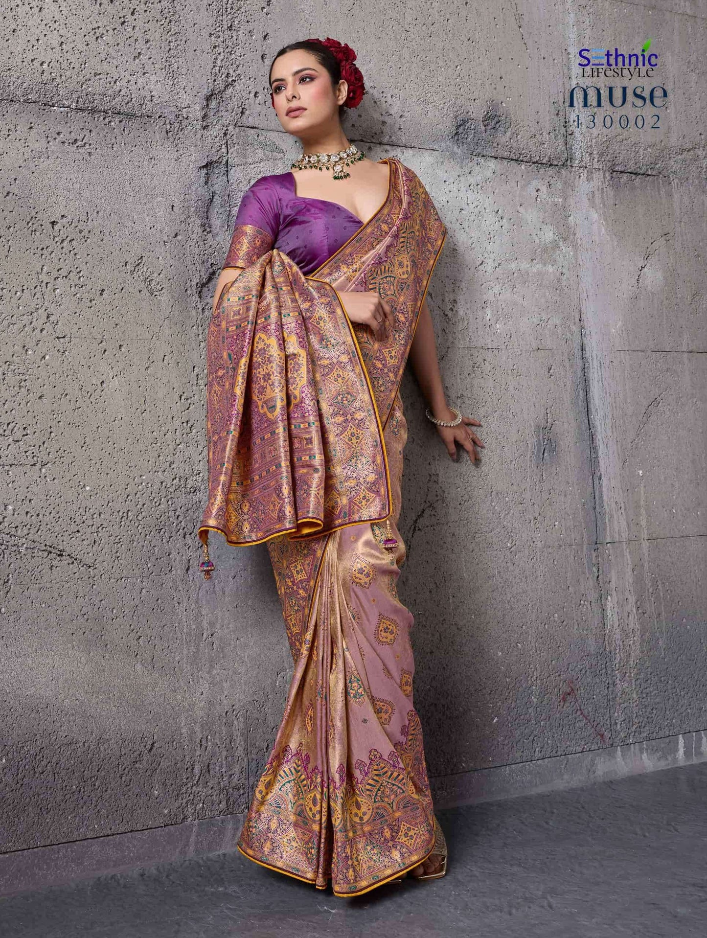 SETHNIC LIFESTYLE MUSE Tissue Silk Premium Sarees