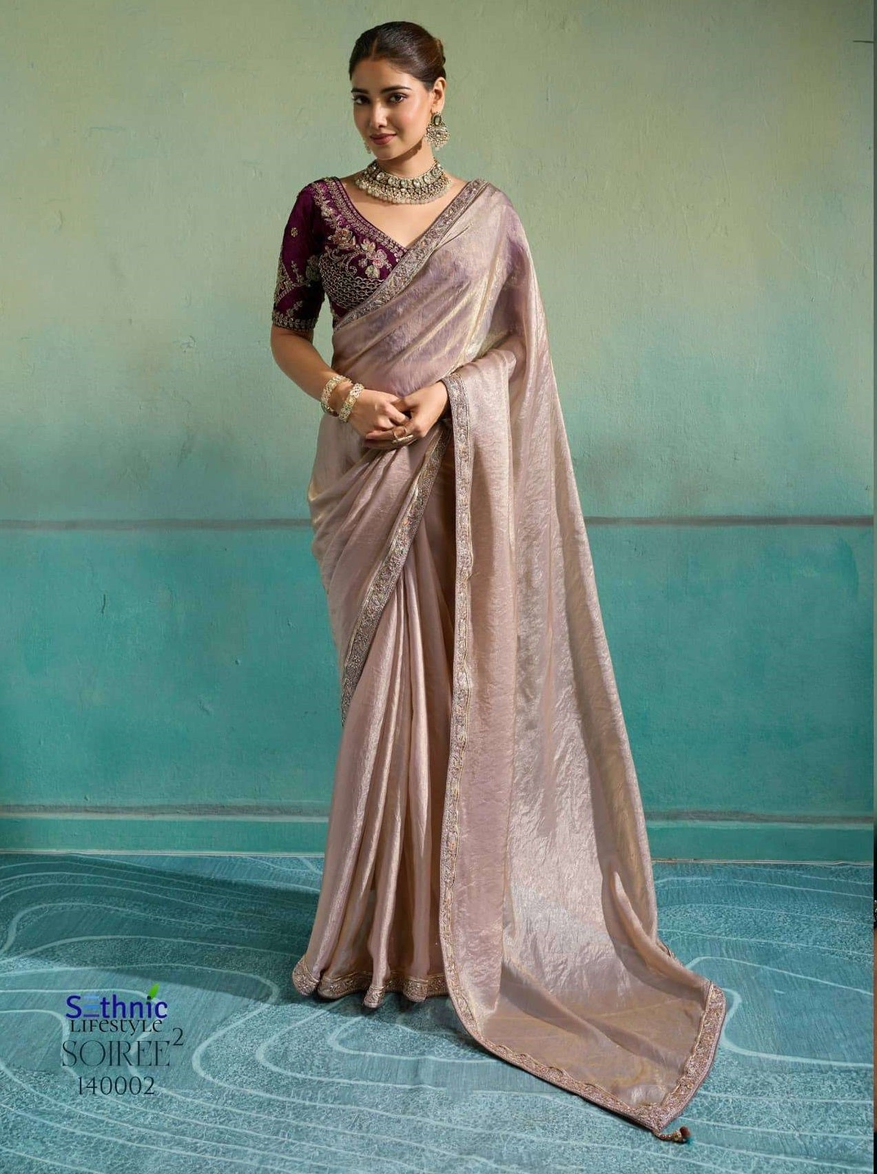SETHNIC LIFESTYLE SOIREE VOL-2 Velvet Satin Embroidered Sarees
