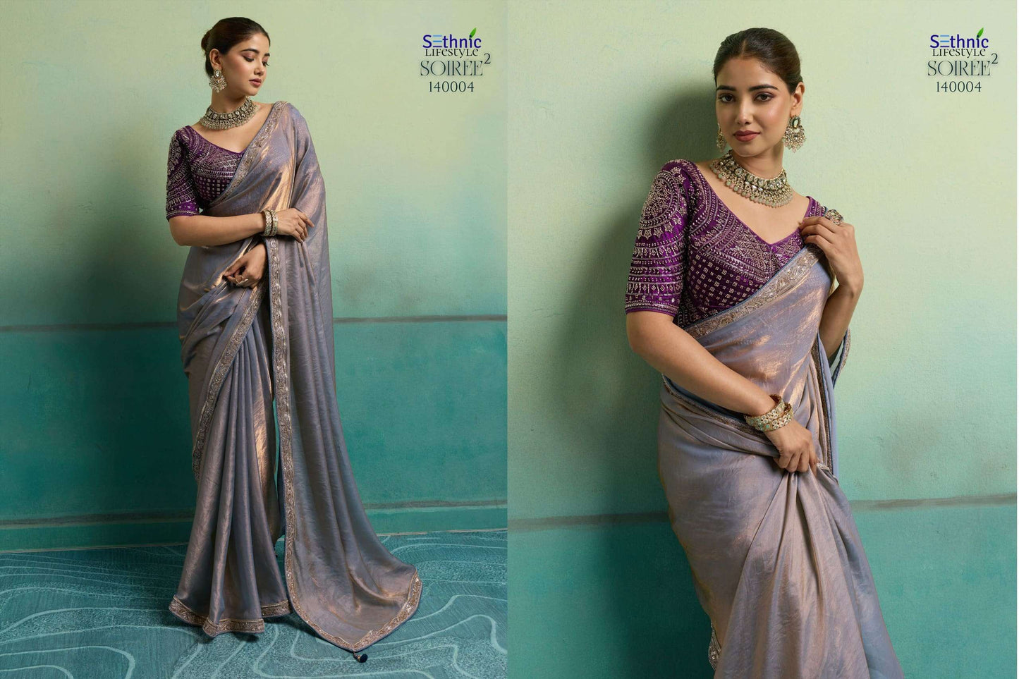 SETHNIC LIFESTYLE SOIREE VOL-2 Velvet Satin Embroidered Sarees