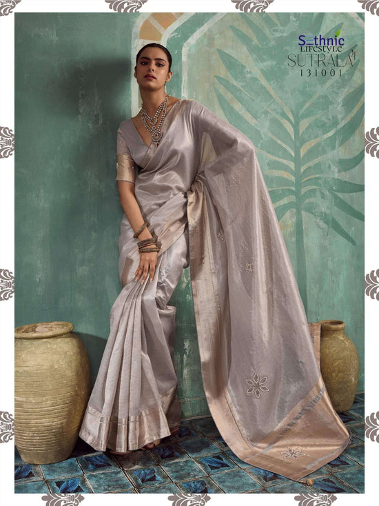 SETHNIC Lifestyle Sutrala Vol-4 Tissue Cotton Printed Saree - Amrah Wholesale