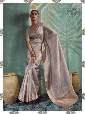 SETHNIC Lifestyle Sutrala Vol-4 Tissue Cotton Printed Saree