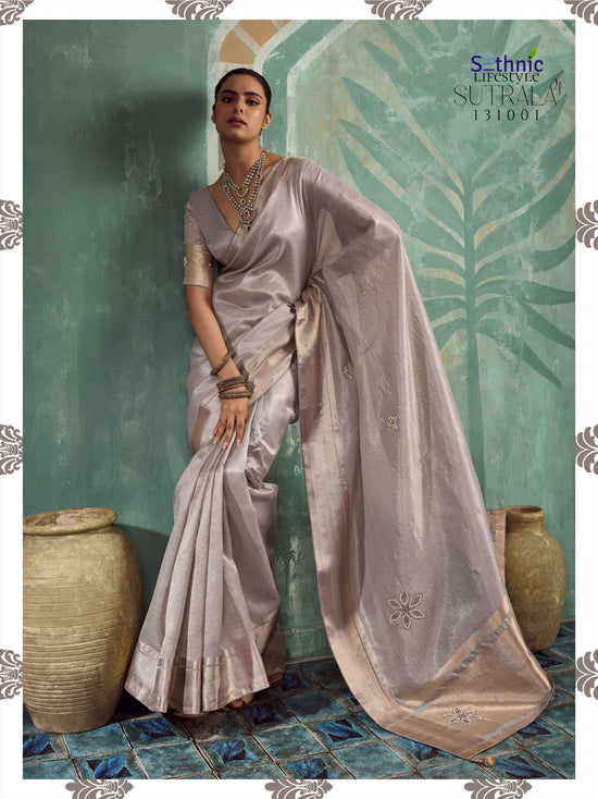 SETHNIC Lifestyle Sutrala Vol-4 Tissue Cotton Printed Saree