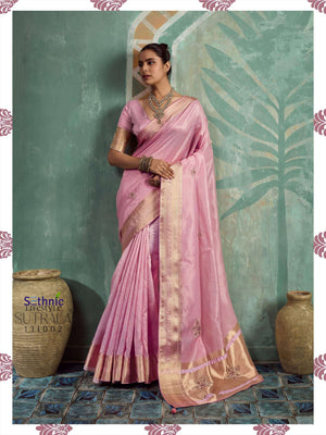 SETHNIC Lifestyle Sutrala Vol-4 Tissue Cotton Printed Saree
