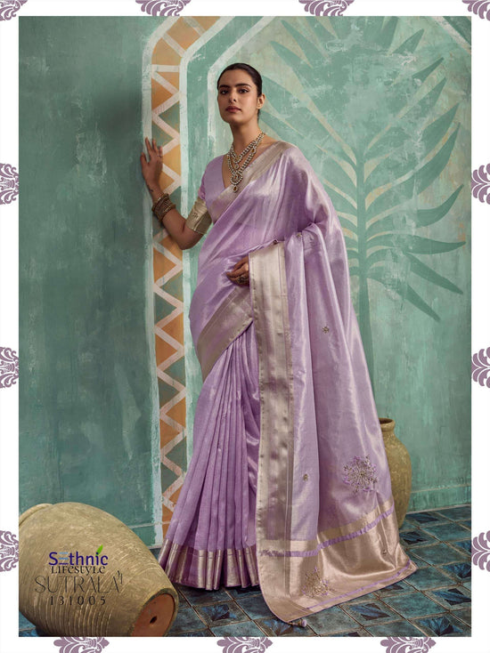 SETHNIC Lifestyle Sutrala Vol-4 Tissue Cotton Printed Saree