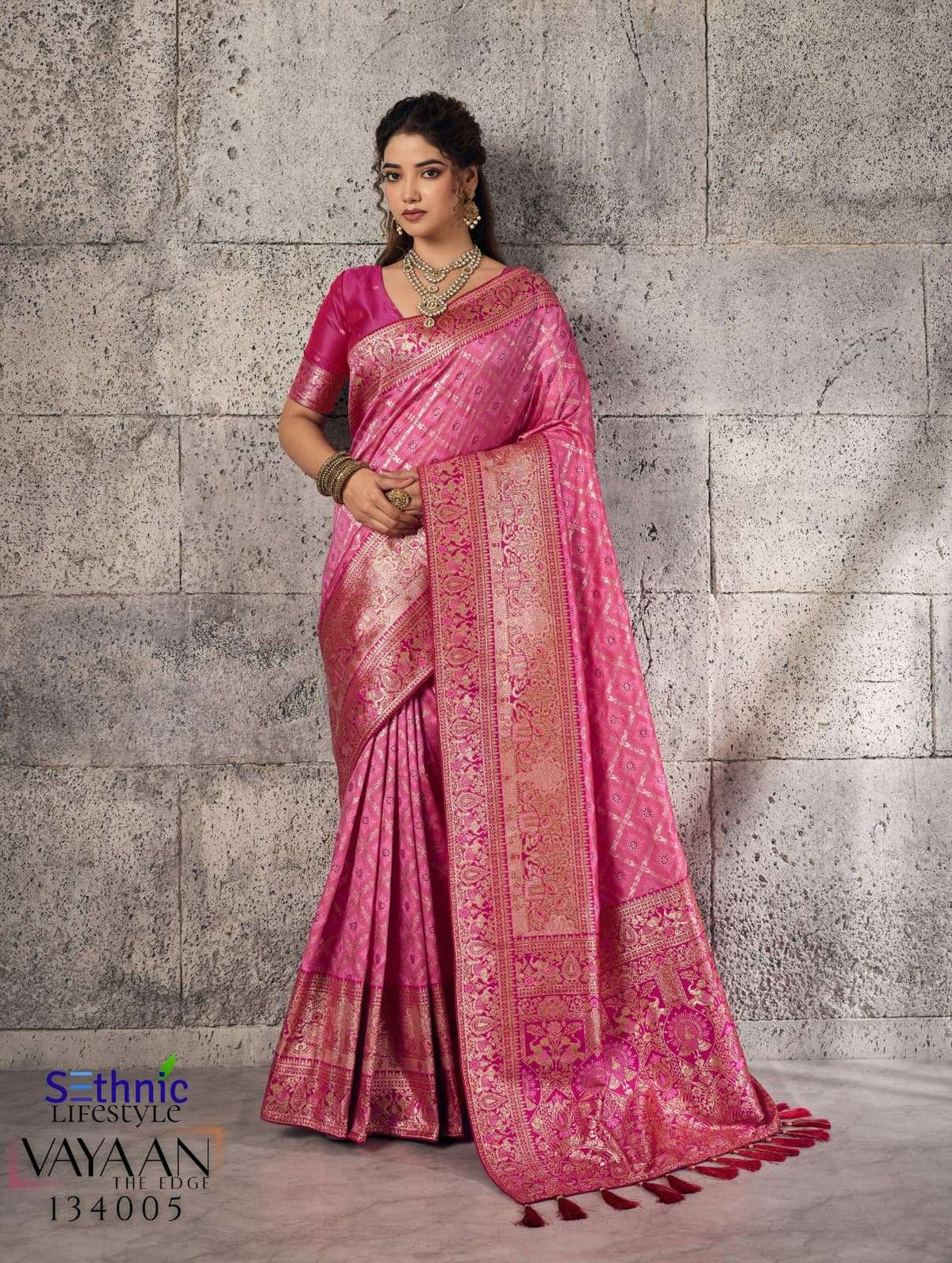 SETHNIC LIFESTYLE VAYAAN Silk Printed Sarees - Amrah Wholesale