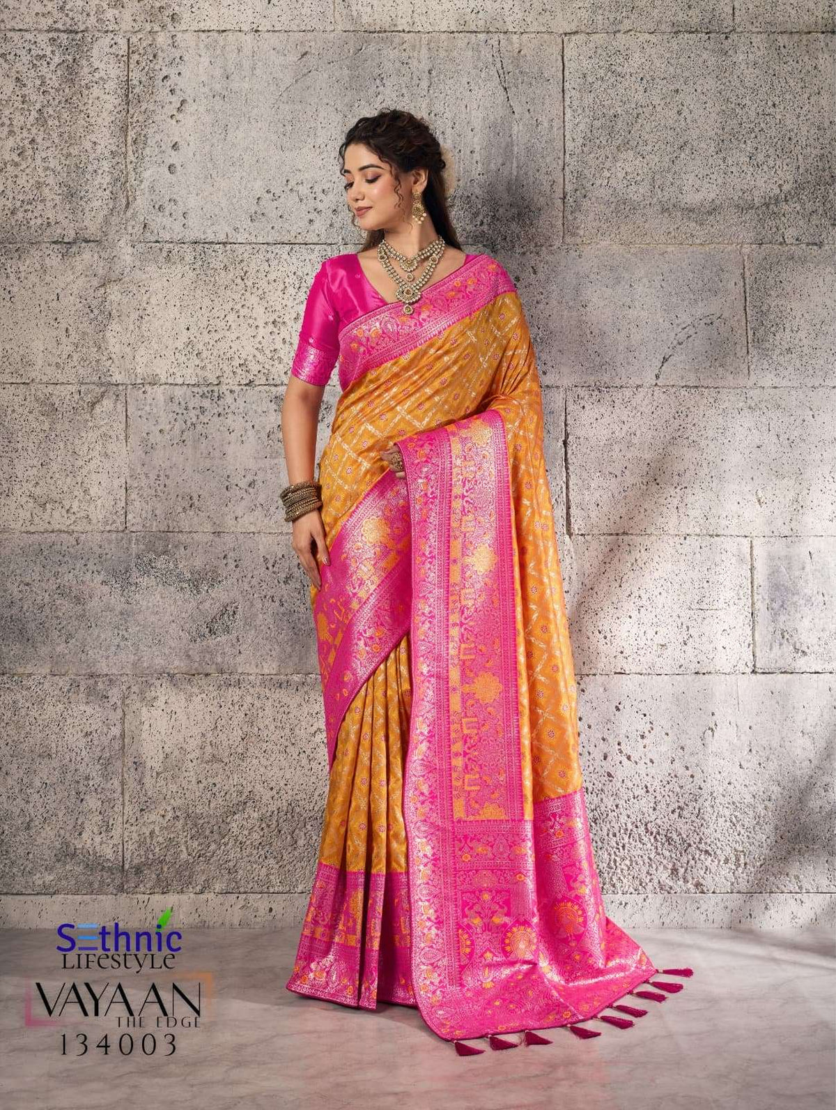 SETHNIC LIFESTYLE VAYAAN Silk Printed Sarees - Amrah Wholesale