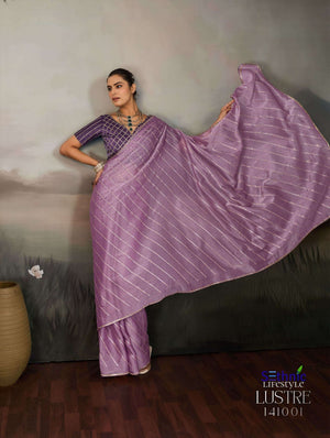 SETHNIC LUSTRE CHIC Moss Chiffon Sarees