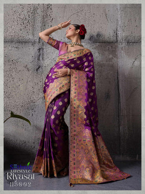 SETHNIC RIYASAT Satin Silk Saree