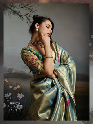 Sethnic Veeya Classic Kahani Banarasi Jacquard Saree - Amrah Wholesale