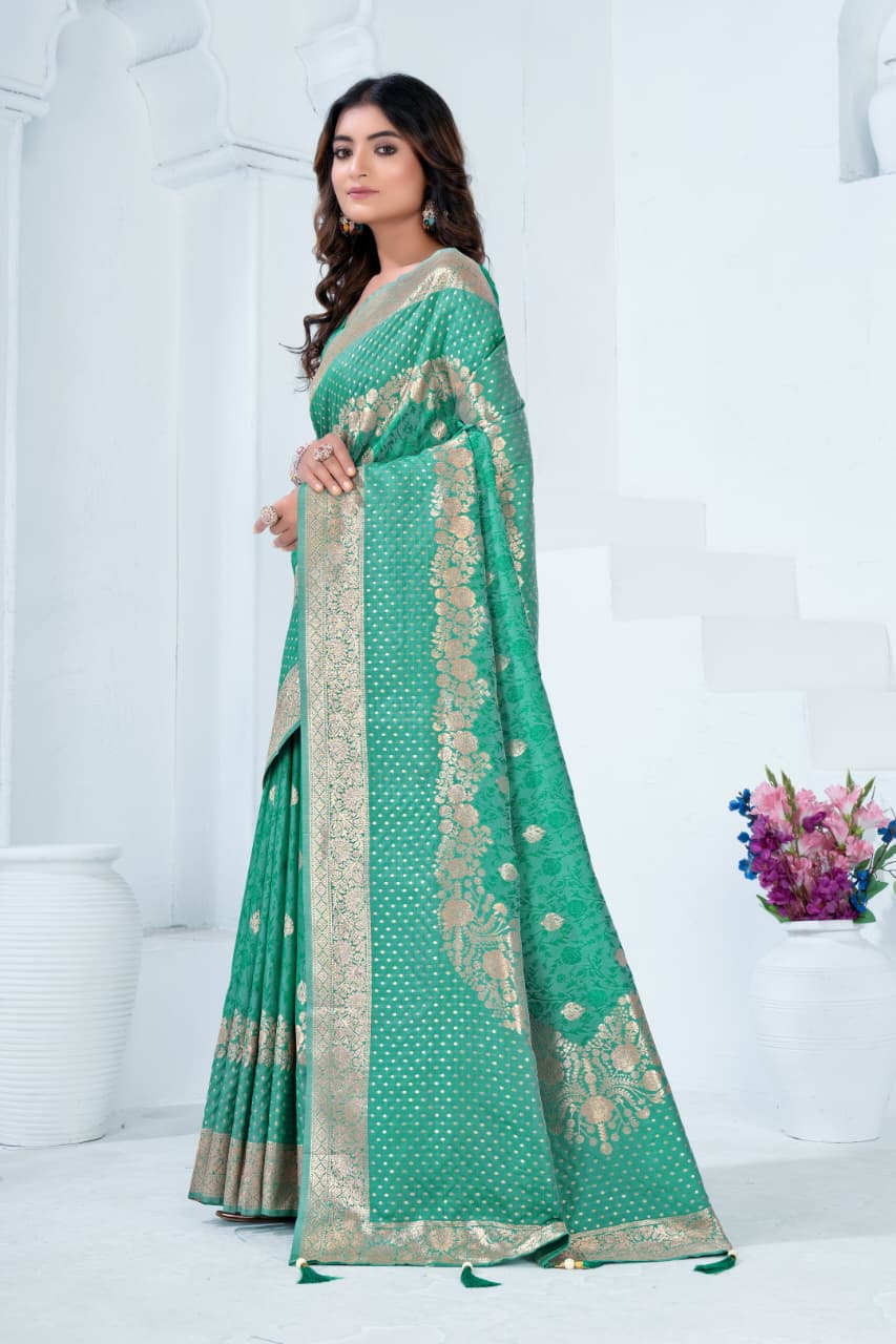 Sf Silk Vol 9 Banarasi Silk Jacquard Saree