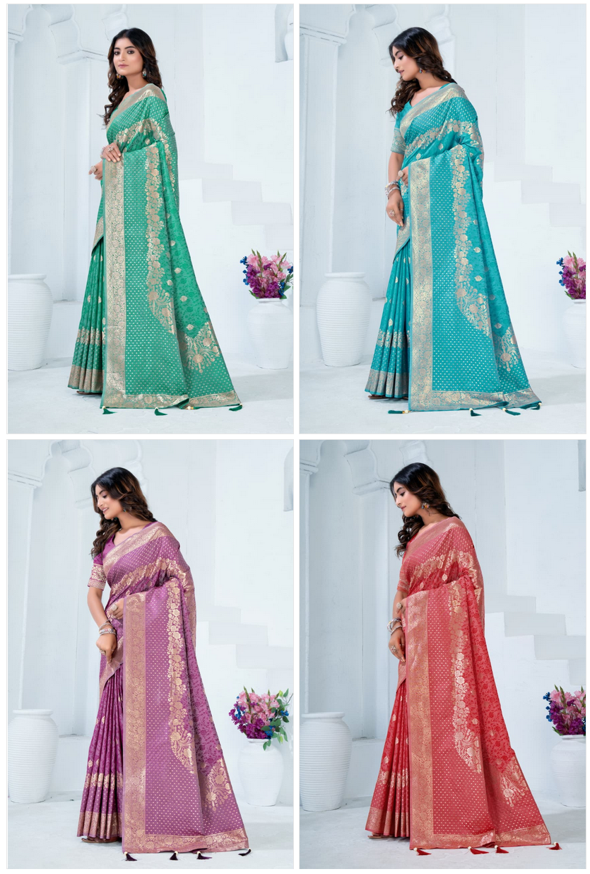 Sf Silk Vol 9 Banarasi Silk Jacquard Saree