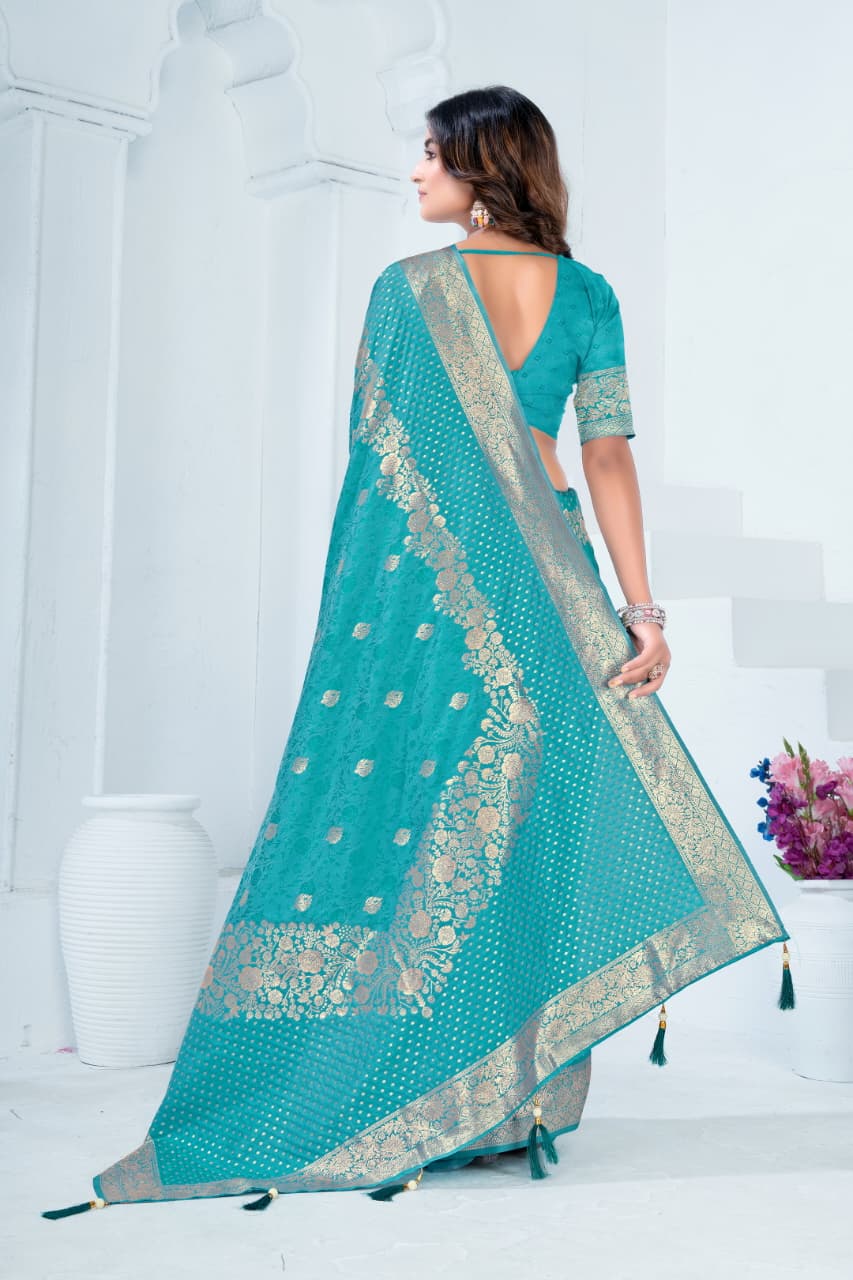 Sf Silk Vol 9 Banarasi Silk Jacquard Saree