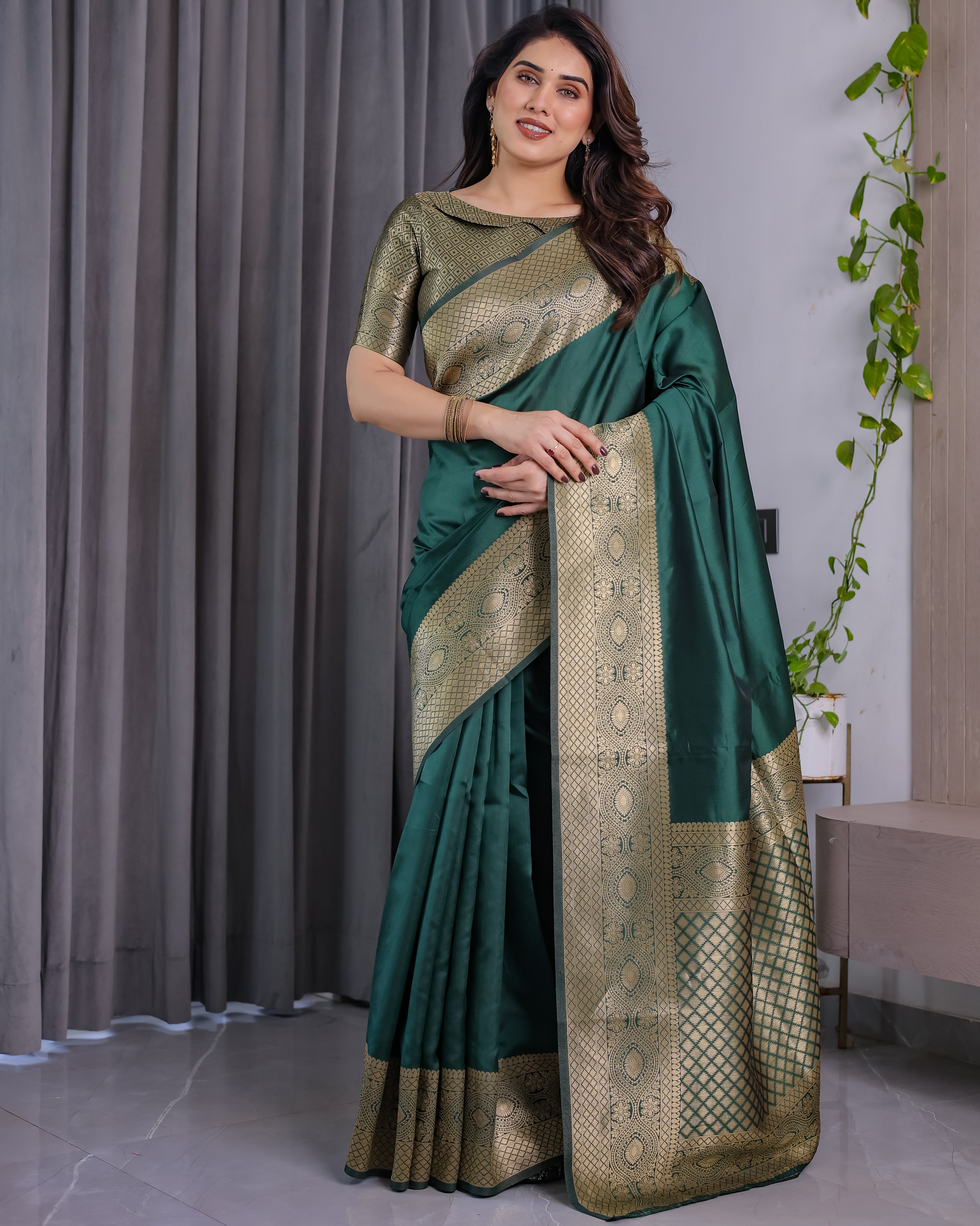 Amrah Wholesale Sh Jcq 01 Lichi Silk Saree