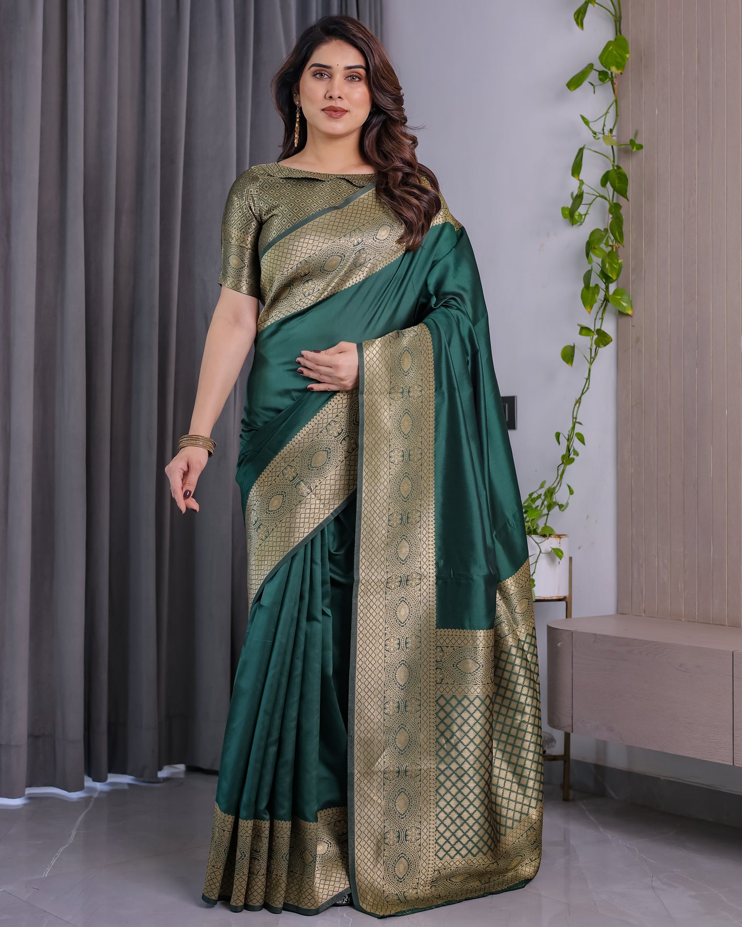 Amrah Wholesale Sh Jcq 01 Lichi Silk Saree