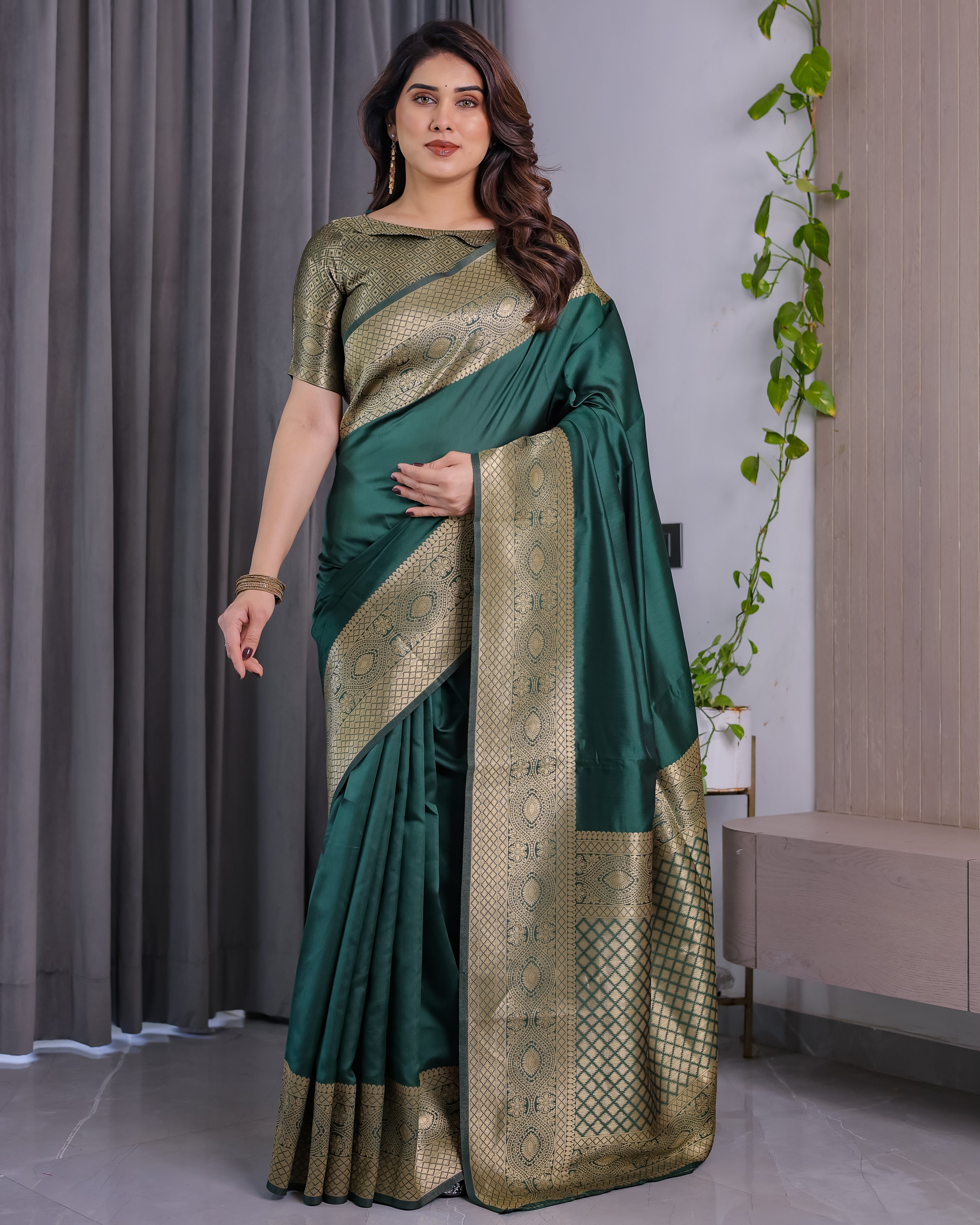 Amrah Wholesale Sh Jcq 01 Lichi Silk Saree