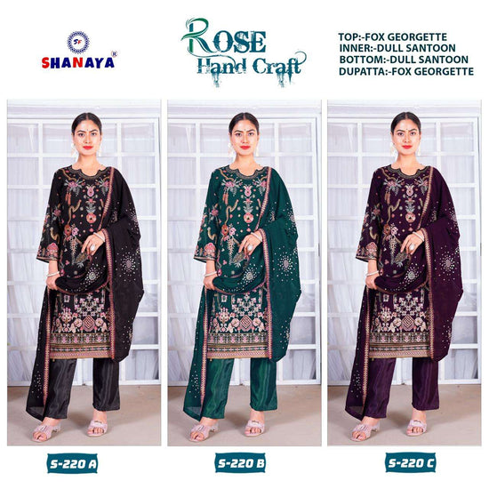 Shanaya Fashion Rose Hand Craft S-220