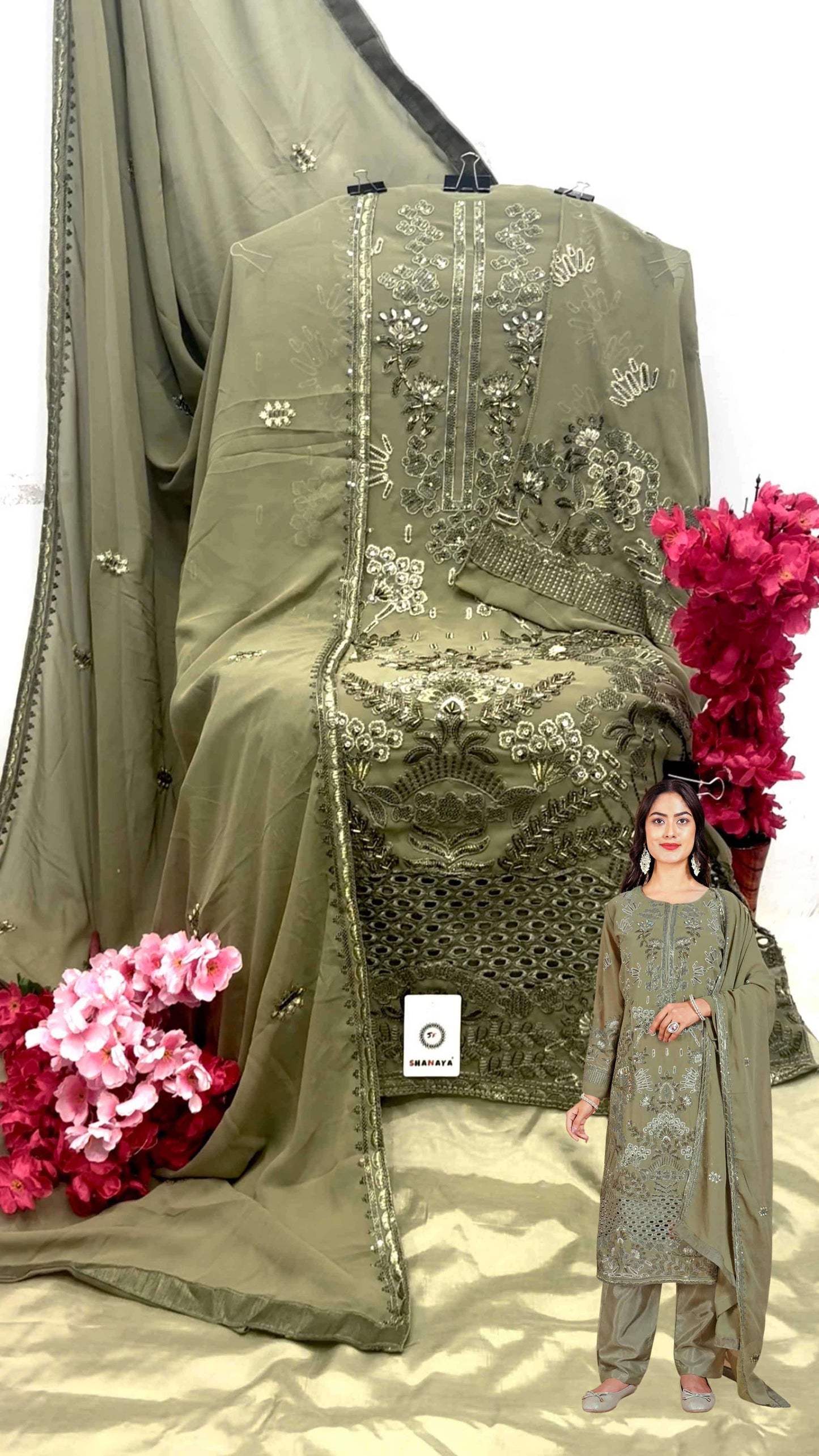 Shanaya Fashion Rose Hand Craft S-217