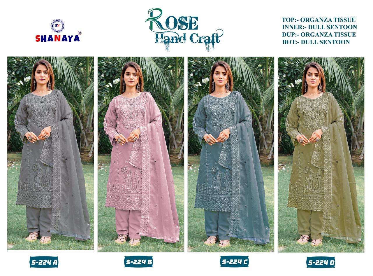 Shanaya Fashion Rose Hand Craft S-224